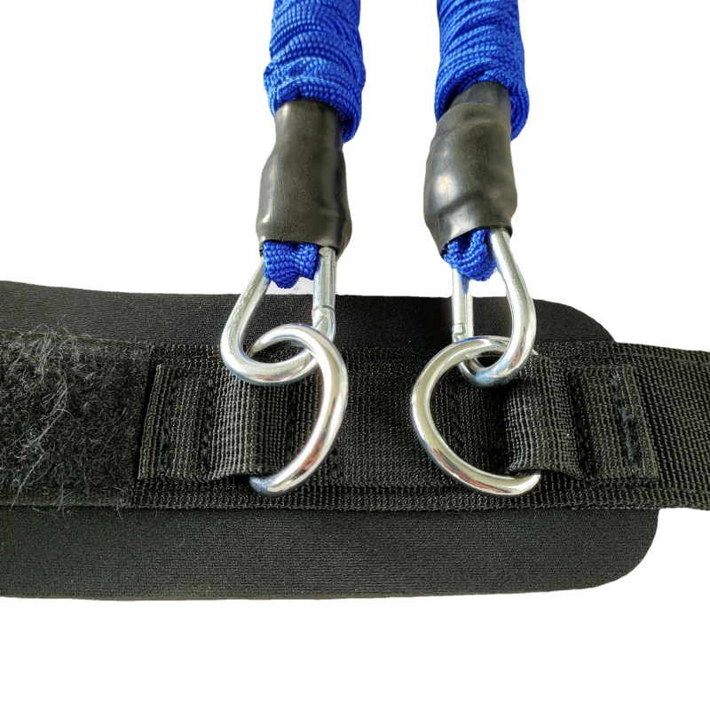 Λάστιχο αντίστασης ποδιού — ρυθμιζόμενη αντίσταση, τετράstrand Taekwondo εκπαιδευτής, υλικό TPE, εκγύμναση δύναμης ποδιών