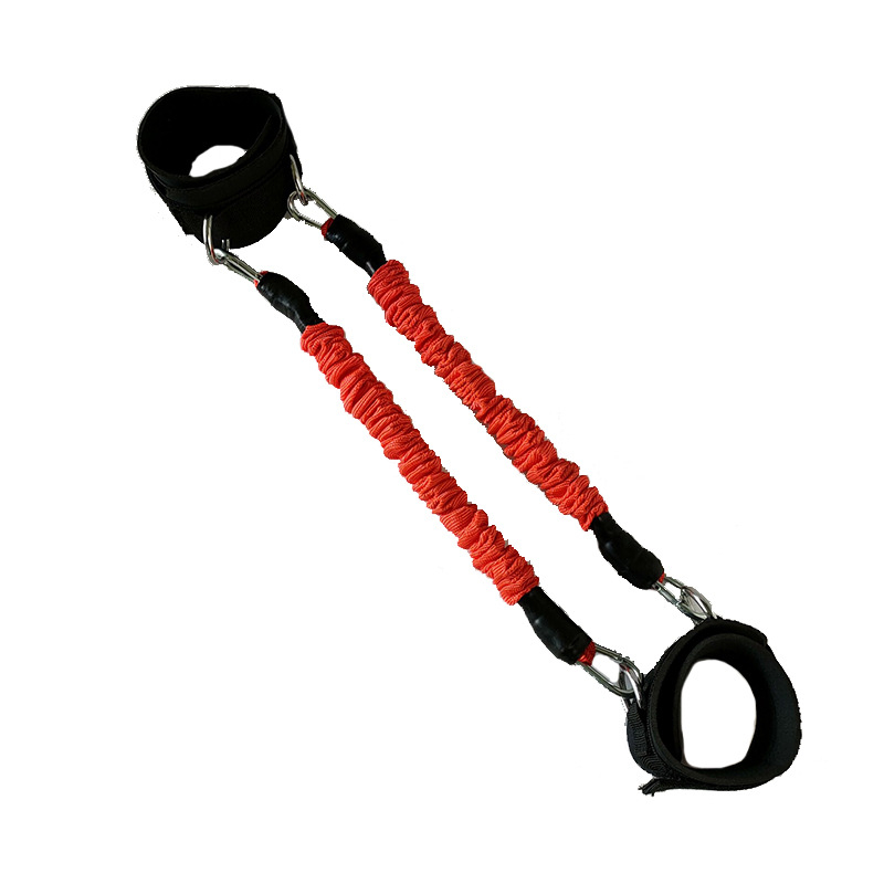 Λάστιχο αντίστασης ποδιού — ρυθμιζόμενη αντίσταση, τετράstrand Taekwondo εκπαιδευτής, υλικό TPE, εκγύμναση δύναμης ποδιών