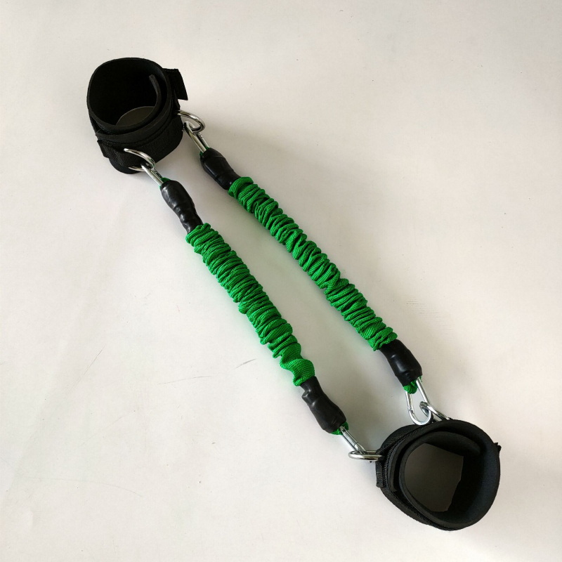 Λάστιχο αντίστασης ποδιού — ρυθμιζόμενη αντίσταση, τετράstrand Taekwondo εκπαιδευτής, υλικό TPE, εκγύμναση δύναμης ποδιών