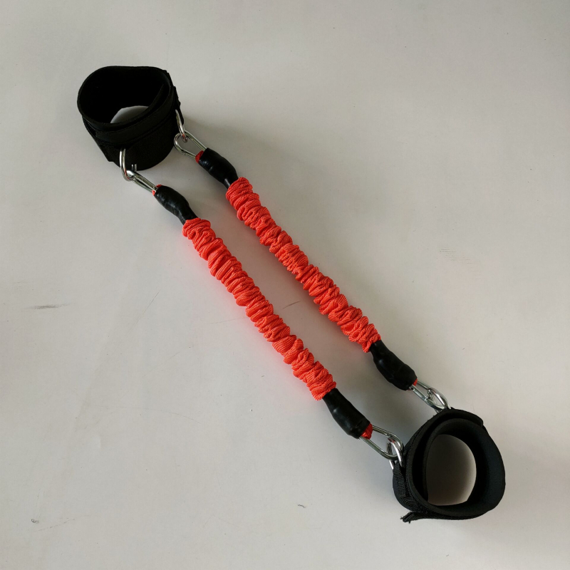 Λάστιχο αντίστασης ποδιού — ρυθμιζόμενη αντίσταση, τετράstrand Taekwondo εκπαιδευτής, υλικό TPE, εκγύμναση δύναμης ποδιών