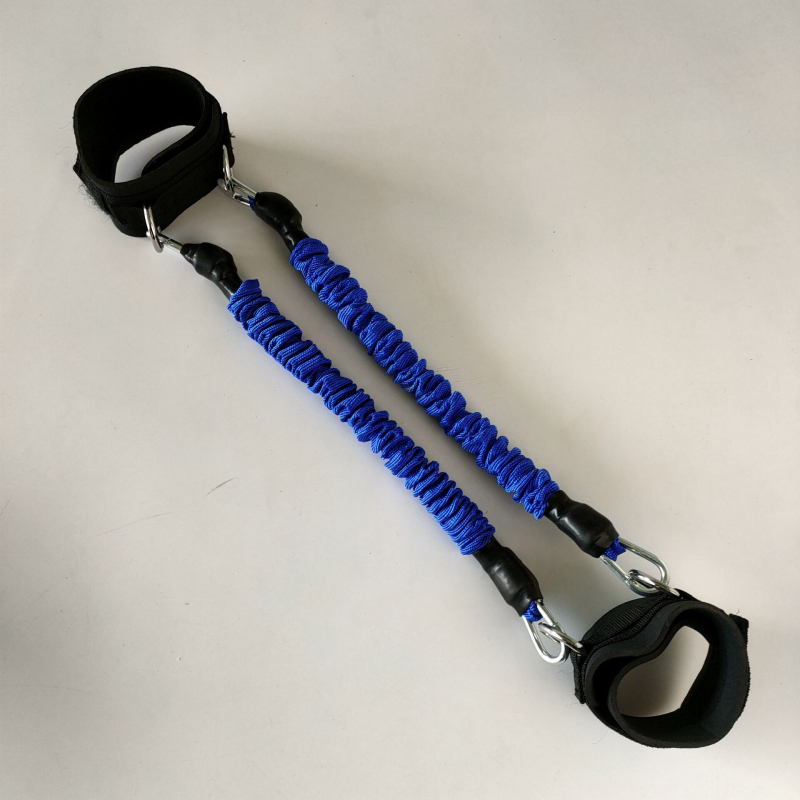 Λάστιχο αντίστασης ποδιού — ρυθμιζόμενη αντίσταση, τετράstrand Taekwondo εκπαιδευτής, υλικό TPE, εκγύμναση δύναμης ποδιών