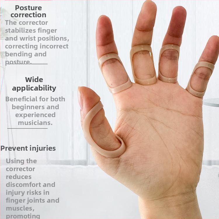 Yinyu Tréner prstov s tvarom ruky pre klavír a ďalšie nástroje – Kompatibilný s klavírom, guzhen, pipa a gitarou, pre deti aj dospelých