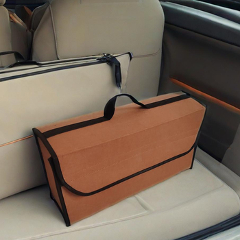 Πτυσσόμενη θήκη αποθήκευσης πορτμπαγκάζ από μη υφαντό ύφασμα, με λαβή και εκτύπωση λογότυπου