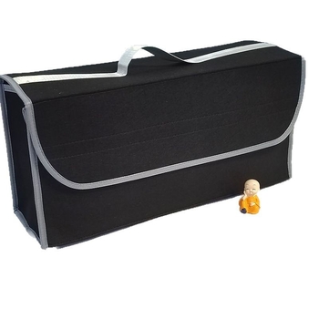 Πτυσσόμενη θήκη αποθήκευσης πορτμπαγκάζ από μη υφαντό ύφασμα, με λαβή και εκτύπωση λογότυπου