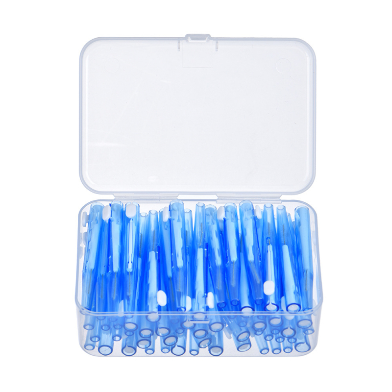 Tarpdančių šepetėliai breketams su ištraukiamu dizainu, modelis 1212, 10 vnt