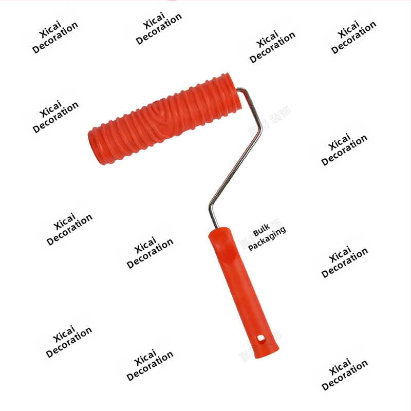 Щампован гумен вал за боядисване с произволна текстура; посоки на текстура: хоризонтална и вертикална; Марка: Beautiful and good; Работна площ: 46