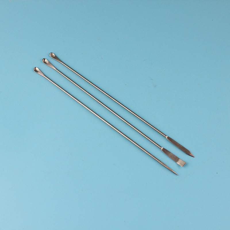 Nerūdijančio plieno medicininė šaukštelis, dvigubos galvos, mikrodozavimo šaukštelis, Haitai, pakuotė 3 vnt., paklaida ±1 mm