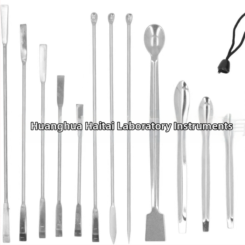 Медицинска лъжичка от неръждаема стомана, двойна глава, микро-дозираща, Haitai, пакет от 3 бр., допустима грешка ±1 мм