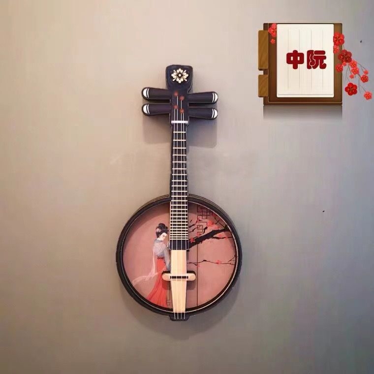 Ξύλινο μαγνητάκι ψυγείου με μοτίβο Κήπου Suzhou, αρχαίο κινεζικό στυλ, 3D σχέδιο