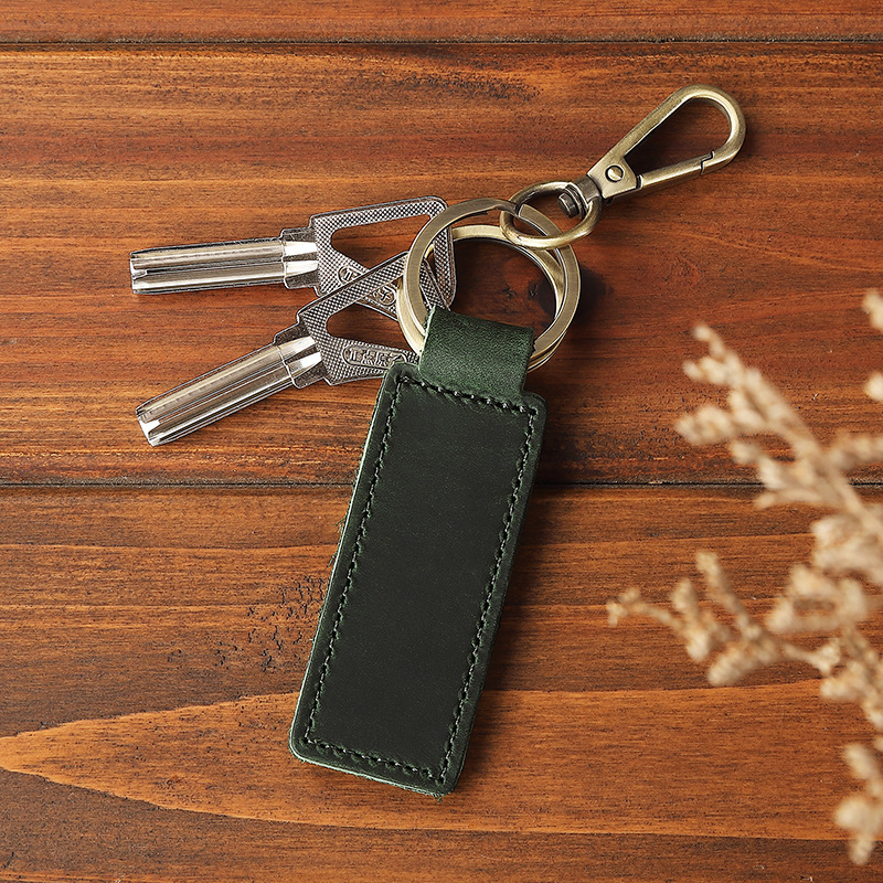 Lisa raktų pakabukas iš tikros odos, pirmojo sluoksnio karvės odos, vienos spalvos, 1 sulankstoma piniginė, miesto minimalistinis stilius