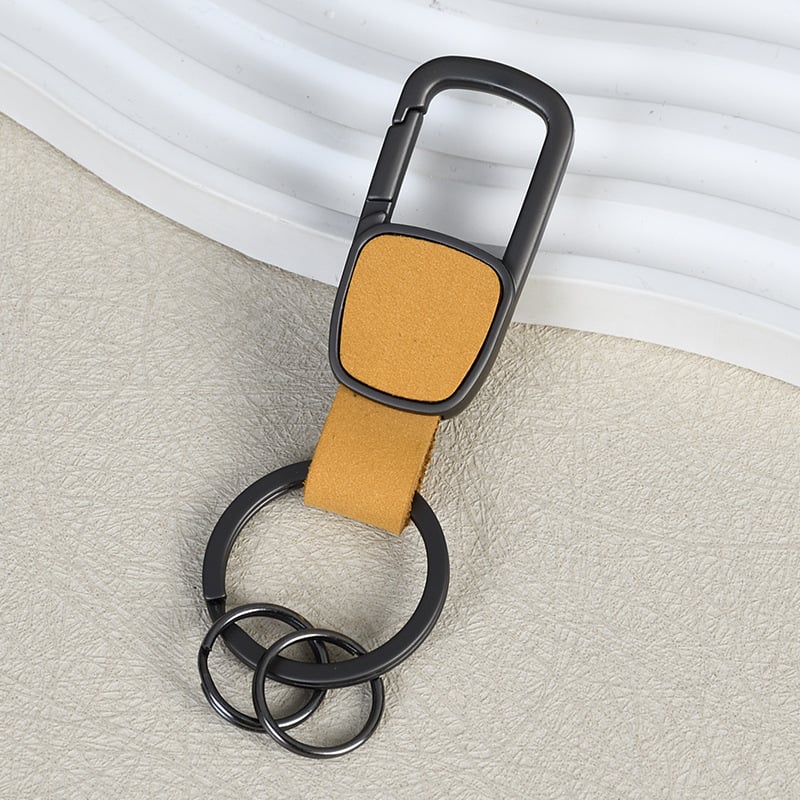 Atslēgu piekariņš – liellopa āda, viegls luksusa stils, metāla automobiļu atslēgu ķēde