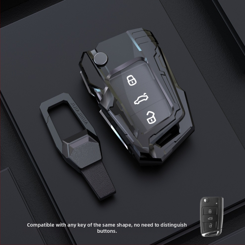 Kućište ključa za Volkswagen – cinkova legura, Rui Teng; kompatibilno s Magotan, Sagitar, Passat, Tiguan L, Bora, CC, Ling Du, Lang Yi
