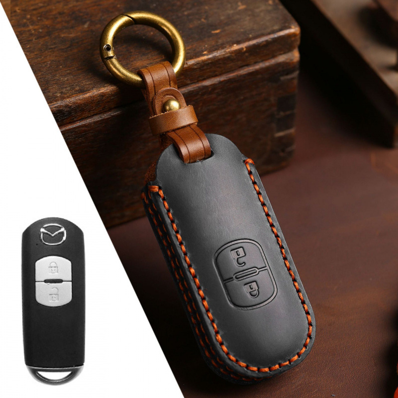 Torbica za ključ automobila Hallmo od kože goveda, moderan stil, prilagodljiva