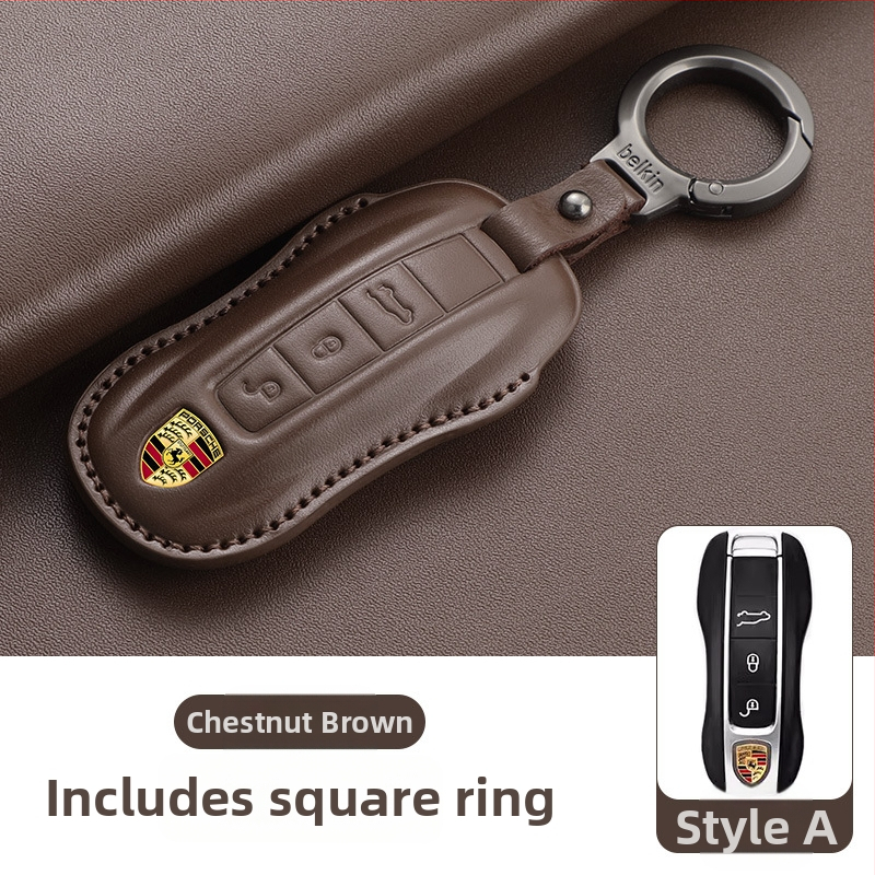 Etui za ključe Porsche od kože goveda, etnički stil