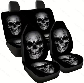 Σετ καλυμμάτων αυτοκινήτων για καθίσματα, καθολική εφαρμογή, για όλες τις εποχές, 5 θέσεις, 7 τεμάχια, πολυεστερική επιφάνεια, ραφή περιμετρικά, ελαφρύ πολυτελές ύφος