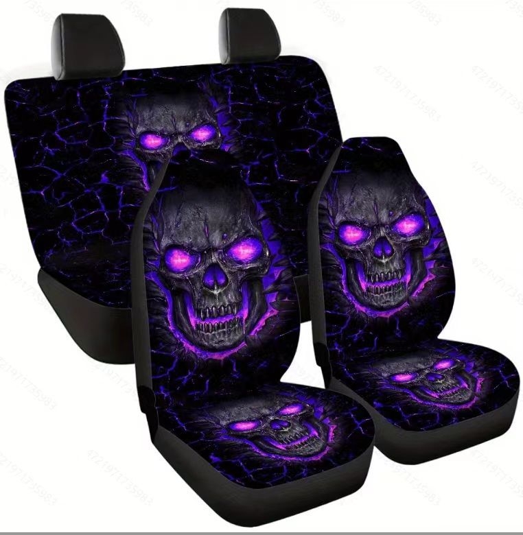 Σετ καλυμμάτων αυτοκινήτων για καθίσματα, καθολική εφαρμογή, για όλες τις εποχές, 5 θέσεις, 7 τεμάχια, πολυεστερική επιφάνεια, ραφή περιμετρικά, ελαφρύ πολυτελές ύφος