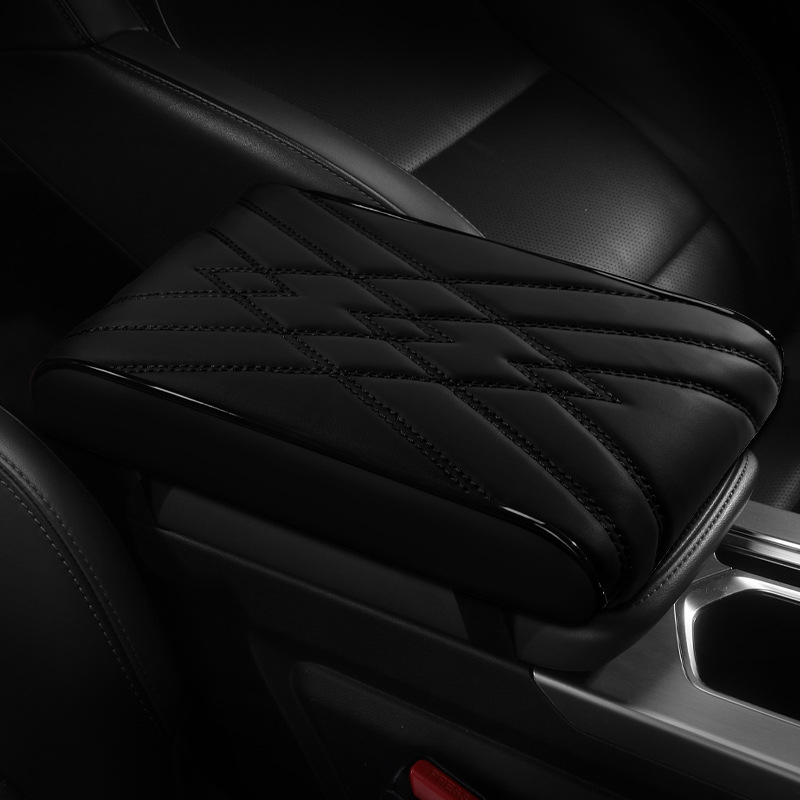 Универсална подложка за подлакътник за кола, кожа Napa, паметна пяна, опора за лакътя, удебелен дизайн