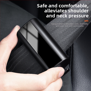 Meili Ρυθμιστής Τάσης Ιμάντα Ασφαλείας Αυτοκινήτου ABS+Μέταλλο με Κλειδωτικό Επεκτατήρα, Μοντέλο 004, Εκτύπωση Λογότυπου, Παραμετροποιήσιμο