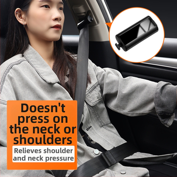 Meili Ρυθμιστής Τάσης Ιμάντα Ασφαλείας Αυτοκινήτου ABS+Μέταλλο με Κλειδωτικό Επεκτατήρα, Μοντέλο 004, Εκτύπωση Λογότυπου, Παραμετροποιήσιμο