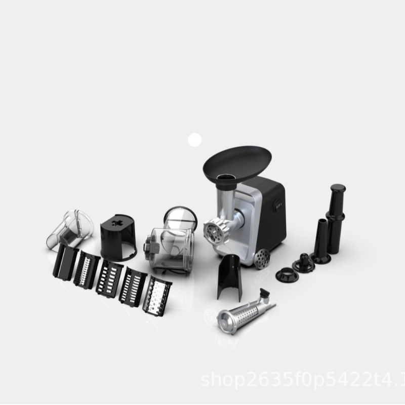 Домашна електрическа месомелачка и машина за колбаси, мултифункционална, Tritan корпус, 10,000 rpm, капацитет под 1 л, 111–240 V, шум 46–70 dB