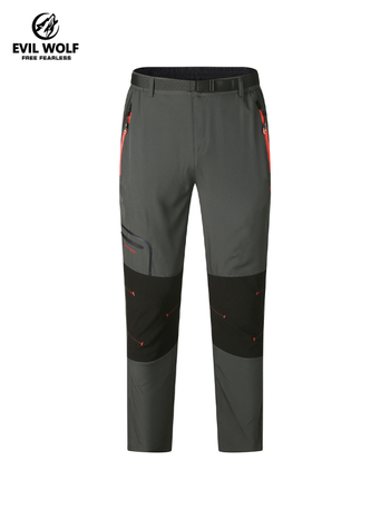 Ανδρικά Soft Shell παντελόνια πεζοπορίας - Γρήγορο στέγνωμα, Διαπνέοντα, Μικροελαστικά, Με φερμουάρ και ζώνη