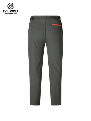 Ανδρικά Soft Shell παντελόνια πεζοπορίας - Γρήγορο στέγνωμα, Διαπνέοντα, Μικροελαστικά, Με φερμουάρ και ζώνη