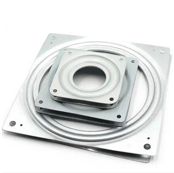 Βάση προβολής με περιστροφικό δίσκο - Σιδερένια, Κούφιος σχεδιασμός με πλήρη χάντρες, Περιστροφή 360°, Σύγχρονο μινιμαλιστικό στυλ, Στάμπωση