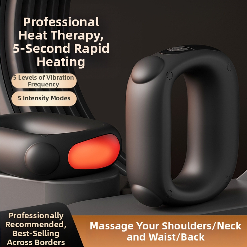 Фасциален масажор с пръстен FH-8001 — USB захранване, 15V, масаж с удар за глава, шия и гръб