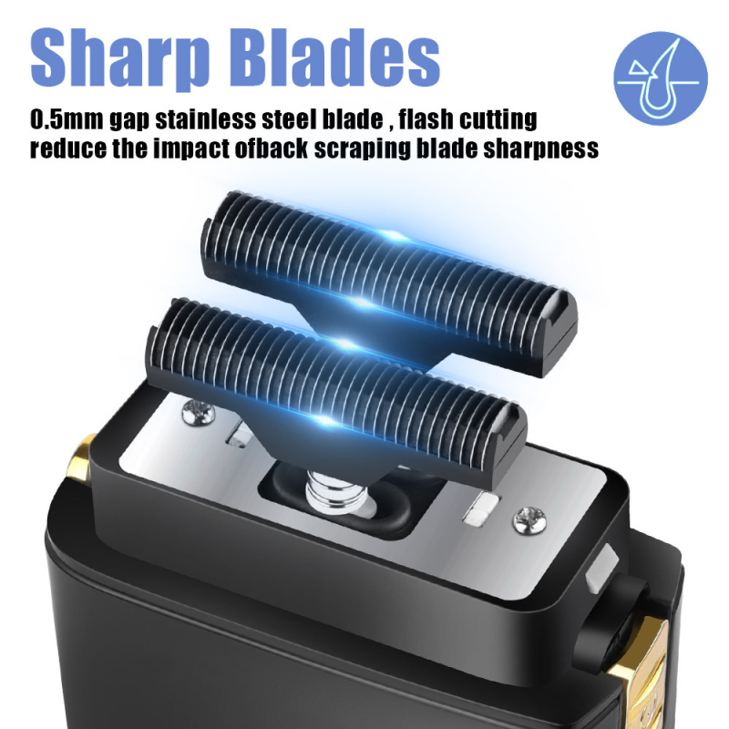 Ηλεκτρικό ξυριστικό Hiena με διπλή επαναλαμβανόμενη κεφαλή, IPX αδιάβροχο, φορητό USB επαναφορτιζόμενο, ενσωματωμένη μπαταρία 500–800 mAh