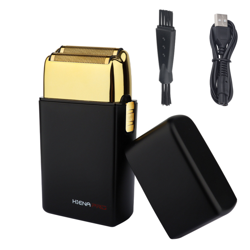Hiena elektrinis skustuvas su dviejų galvų recirkuliuojančiu dizainu, IPX atsparus vandeniui, USB įkrovimas, įrengta 500–800 mAh baterija