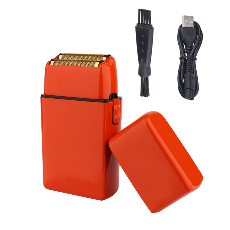 Hiena elektrinis skustuvas su dviejų galvų recirkuliuojančiu dizainu, IPX atsparus vandeniui, USB įkrovimas, įrengta 500–800 mAh baterija