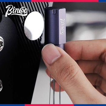 Bincoo Βελόνα καφέ σκόνης, κράμα αλουμινίου + ανοξείδωτος χάλυβας 304, μοντέρνος απλός στυλ, μη χειροποίητο