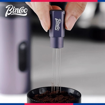 Bincoo Βελόνα καφέ σκόνης, κράμα αλουμινίου + ανοξείδωτος χάλυβας 304, μοντέρνος απλός στυλ, μη χειροποίητο