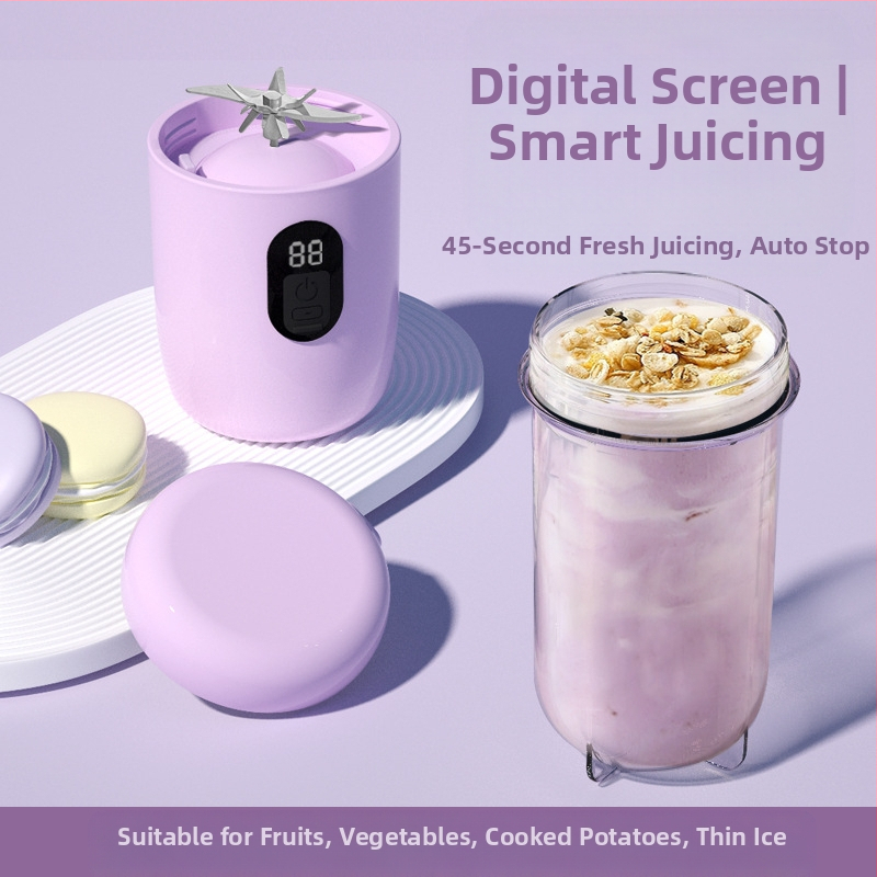 Nešiojamas sulčių puodelis su USB įkrovimu, 40W, 401–600 ml, 5+ peilių, įkraunama baterija