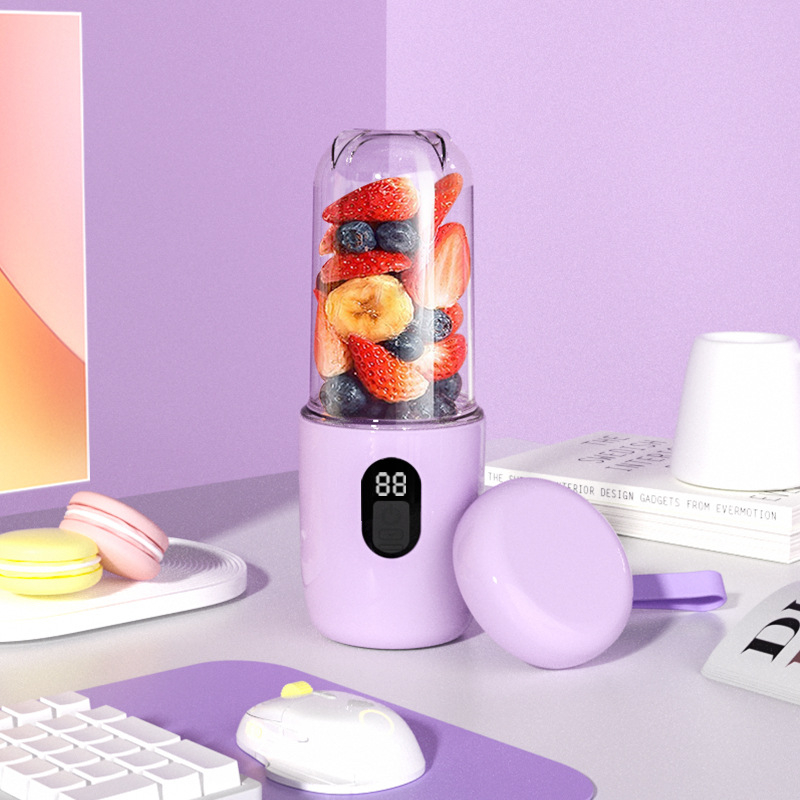 Nešiojamas sulčių puodelis su USB įkrovimu, 40W, 401–600 ml, 5+ peilių, įkraunama baterija