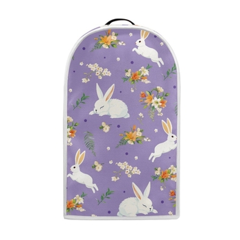 FORU CZ43 Blender vāciņš ar ziedu ogu un truša rakstu, materiāls Nelannel elastīgs audums, piemērots virtuvei, 2024. gada izlaišana