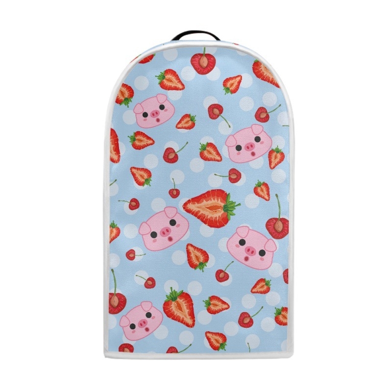 FORU CZ43 Blender vāciņš ar ziedu ogu un truša rakstu, materiāls Nelannel elastīgs audums, piemērots virtuvei, 2024. gada izlaišana