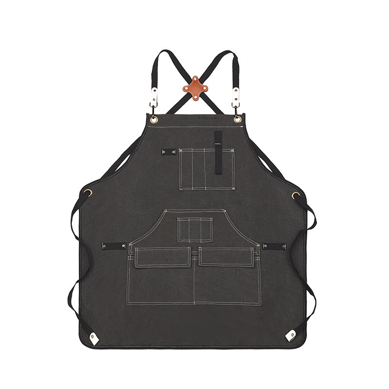 Ποδιά από καμβά, χωρίς μανίκια, αντιβρωμική, μονόχρωμη