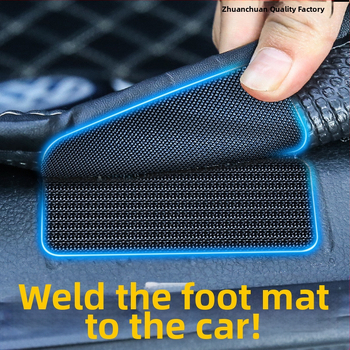 Αόρατο κλιπ στερέωσης πατάκι αυτοκινήτου με Velcro και διπλής όψεως κόλλα για πορτμπαγκάζ