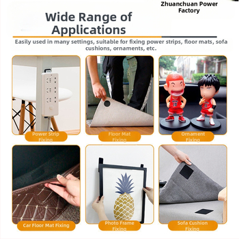 Αόρατο κλιπ στερέωσης πατάκι αυτοκινήτου με Velcro και διπλής όψεως κόλλα για πορτμπαγκάζ