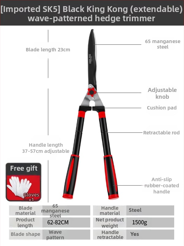 Delixi genėjimo žirklės — sunkios konstrukcijos, patogus darbas, galingos sodo žirklės