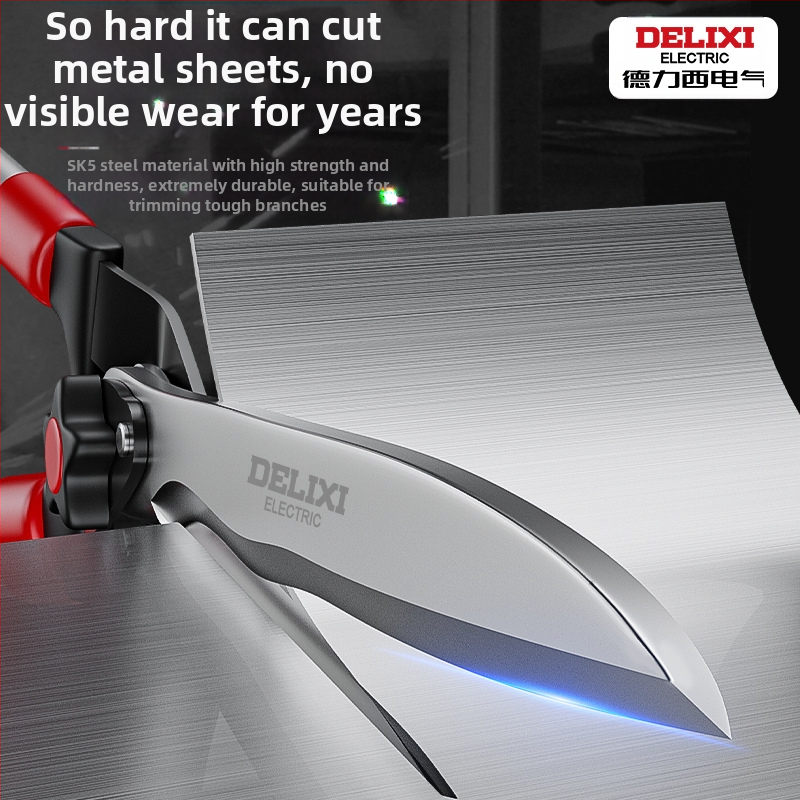 Delixi genėjimo žirklės — sunkios konstrukcijos, patogus darbas, galingos sodo žirklės