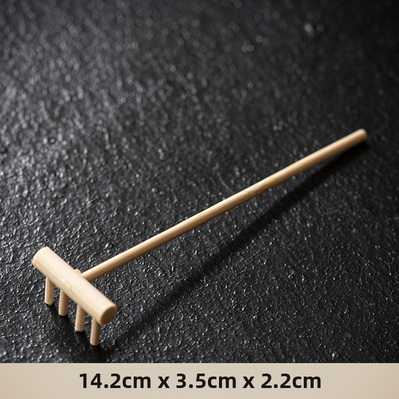 Κυκλικό ζεν τραπεζάκι άμμου από κεραμικό, ιαπωνικού στυλ, επιτραπέζια διακόσμηση με μεταλλικά στοιχεία