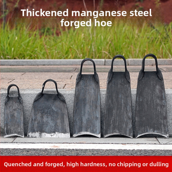 Sodo įrankis – plokštė iš mangano plieno, rankų kalimas, senovinės kilmės dizainas, platus ašmenys sodui ir žemės darbams