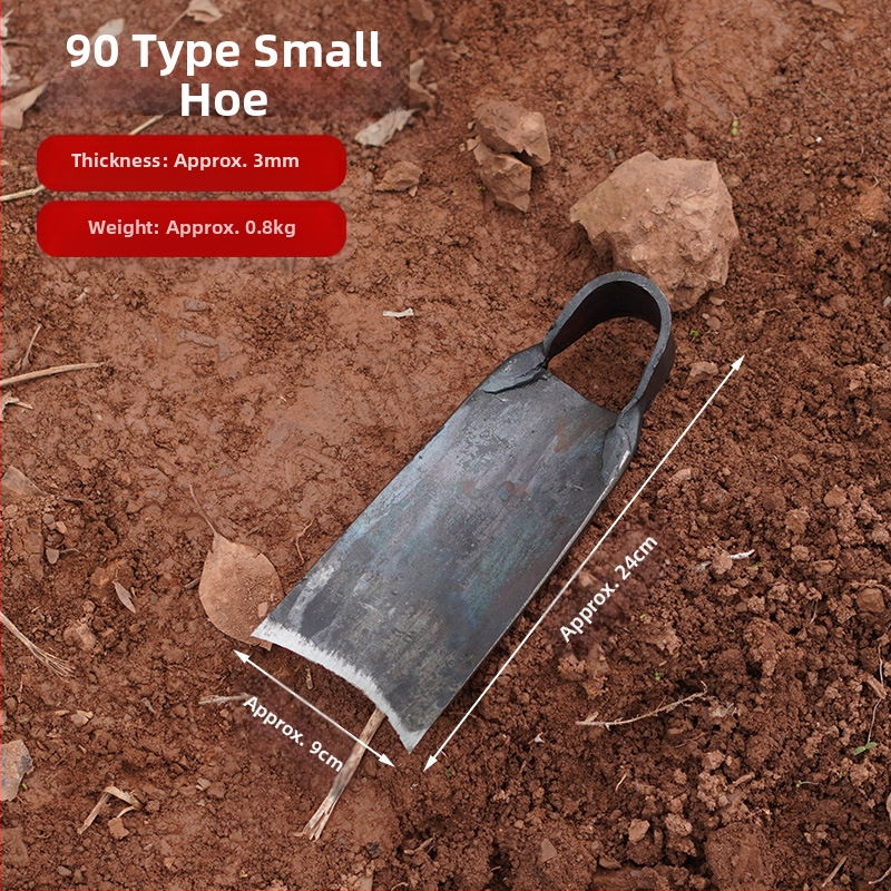 Sodo įrankis – plokštė iš mangano plieno, rankų kalimas, senovinės kilmės dizainas, platus ašmenys sodui ir žemės darbams