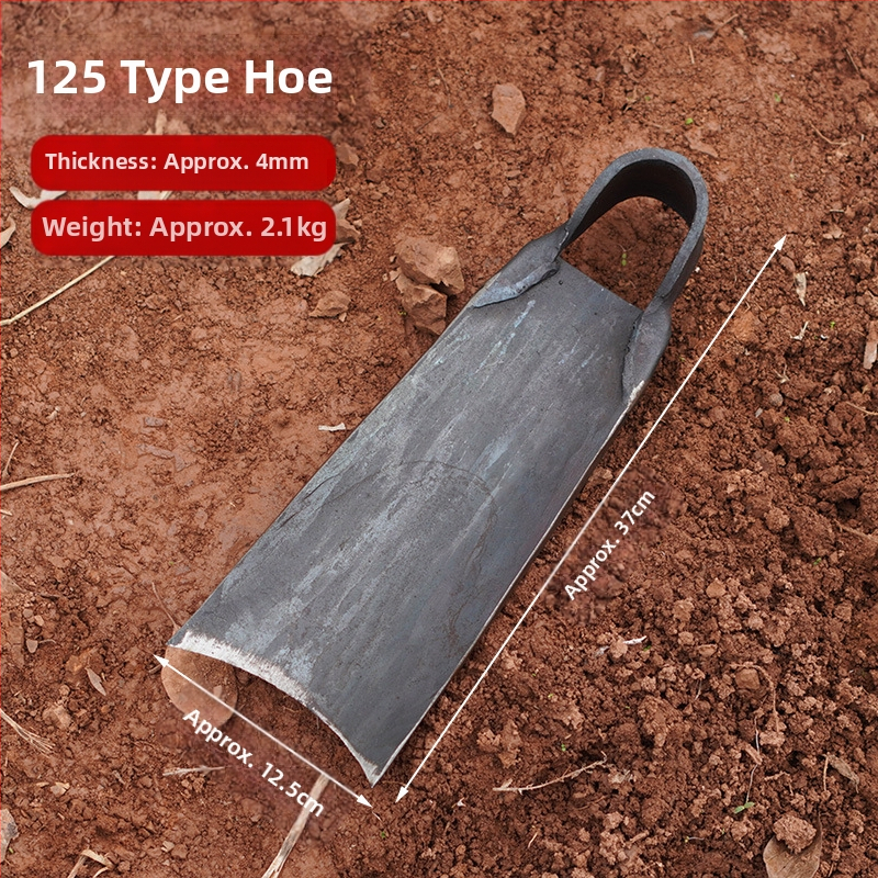 Sodo įrankis – plokštė iš mangano plieno, rankų kalimas, senovinės kilmės dizainas, platus ašmenys sodui ir žemės darbams