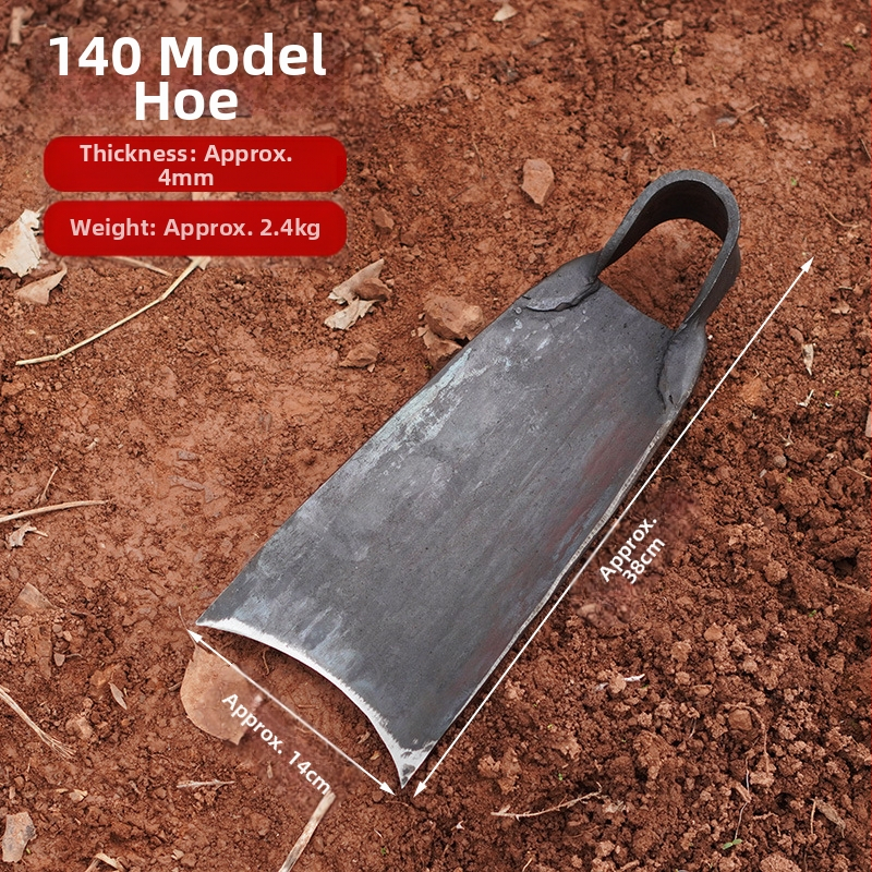 Sodo įrankis – plokštė iš mangano plieno, rankų kalimas, senovinės kilmės dizainas, platus ašmenys sodui ir žemės darbams