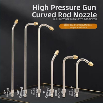 Augstspiediena auto mazgāšanas ūdens pistoles pagarinājuma stienis ar locīšanas elkoņa savienojumu — 1/4 ātrais savienojums, nerūsējošs tērauds un vara, 11 mm uzgalis, piemērots augsta spiediena šļūtenei, 150 g