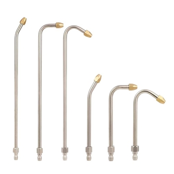 Augstspiediena auto mazgāšanas ūdens pistoles pagarinājuma stienis ar locīšanas elkoņa savienojumu — 1/4 ātrais savienojums, nerūsējošs tērauds un vara, 11 mm uzgalis, piemērots augsta spiediena šļūtenei, 150 g