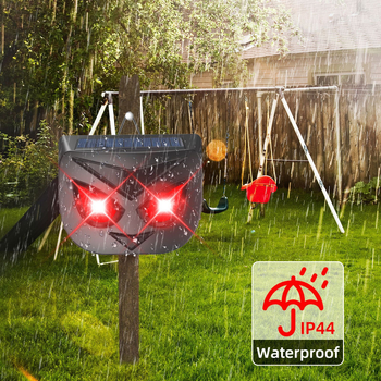 Υπερηχητικός απωθητής ζώων με ηλιακή ενέργεια – αδιάβροτο εξωτερικό όργανο, ABS περίβλημα, 5V, μοντέλα 818/818B/610/603